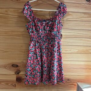 Old Navy Floral Mini Dress - Red and Green